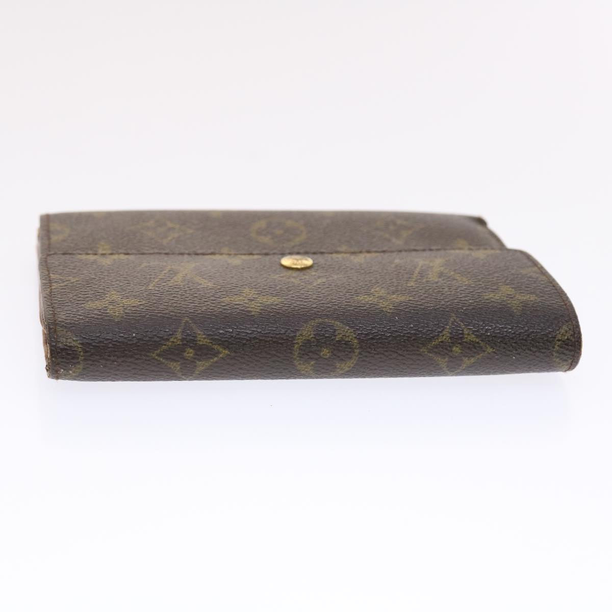 LOUIS VUITTON Monogram Porte Tresor Etui Papie Wallet M61202 LV Auth 50829