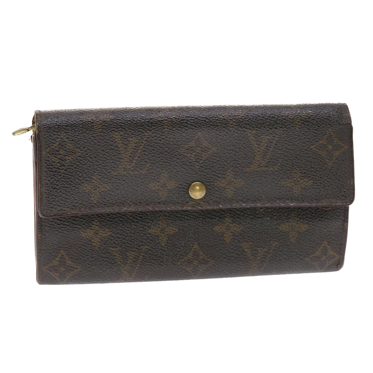 LOUIS VUITTON Monogram Portefeuille Sarah Long Wallet M61734 LV Auth 50834