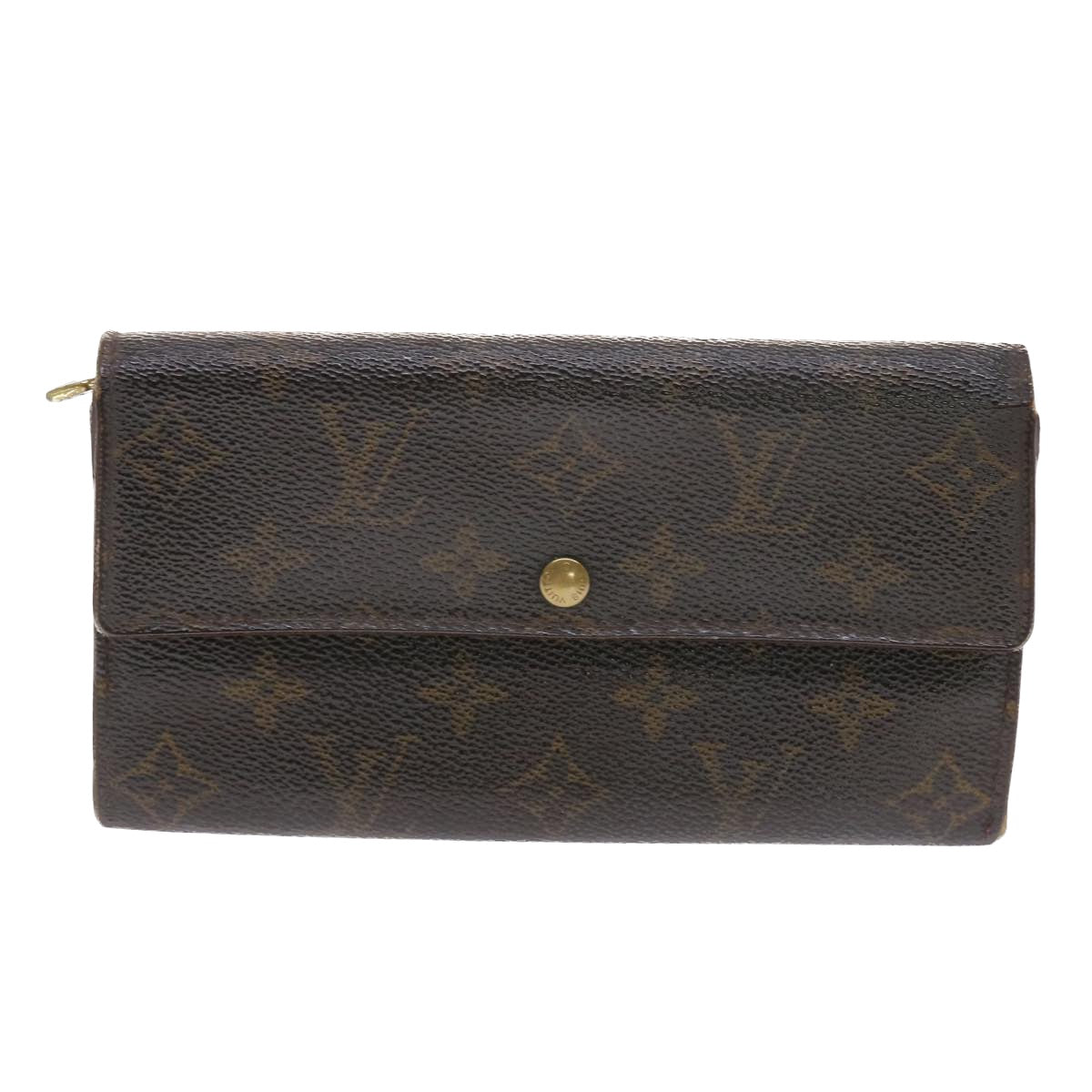 LOUIS VUITTON Monogram Portefeuille Sarah Long Wallet M61734 LV Auth 50834