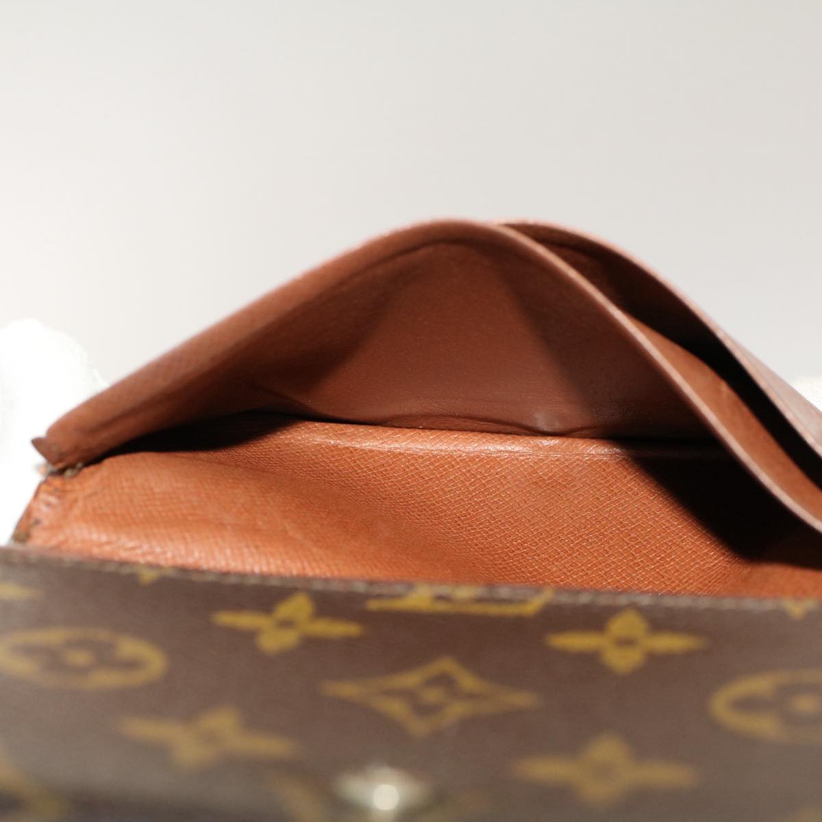 LOUIS VUITTON Monogram Porte Monnaie Billets Viennois Wallet M61663 Auth 50860