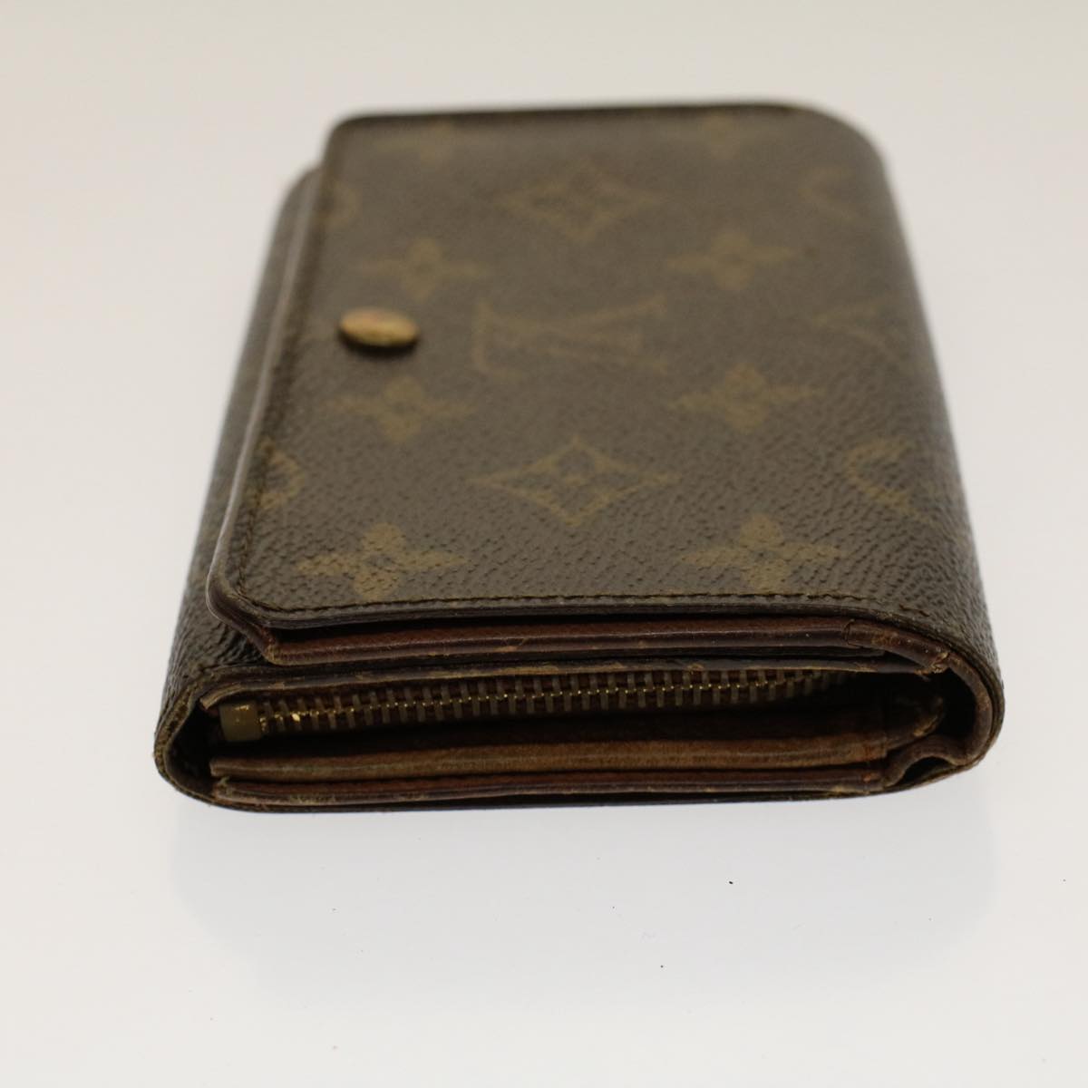 LOUIS VUITTON Monogram Porte Monnaie Billets Viennois Wallet M61663 Auth 50860