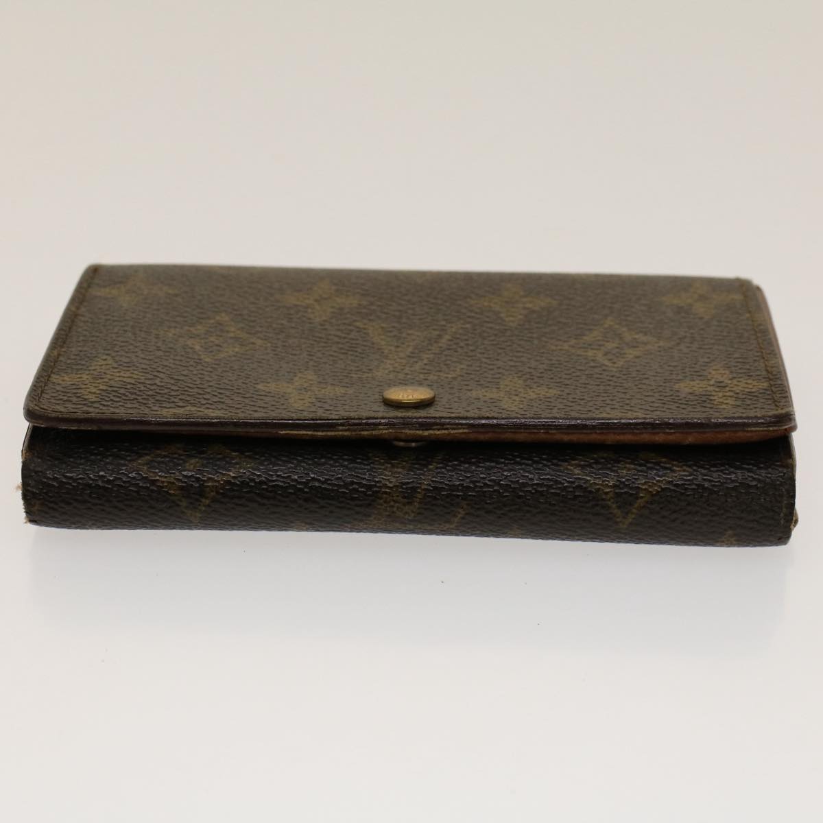 LOUIS VUITTON Monogram Porte Monnaie Billets Viennois Wallet M61663 Auth 50860