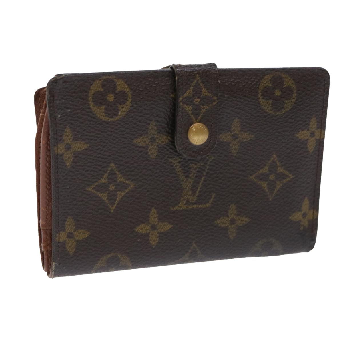 LOUIS VUITTON Monogram Porte Monnaie Billets Viennois Wallet M61663 Auth 50863