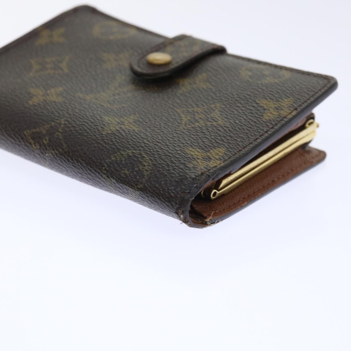 LOUIS VUITTON Monogram Porte Monnaie Billets Viennois Wallet M61663 Auth 50863