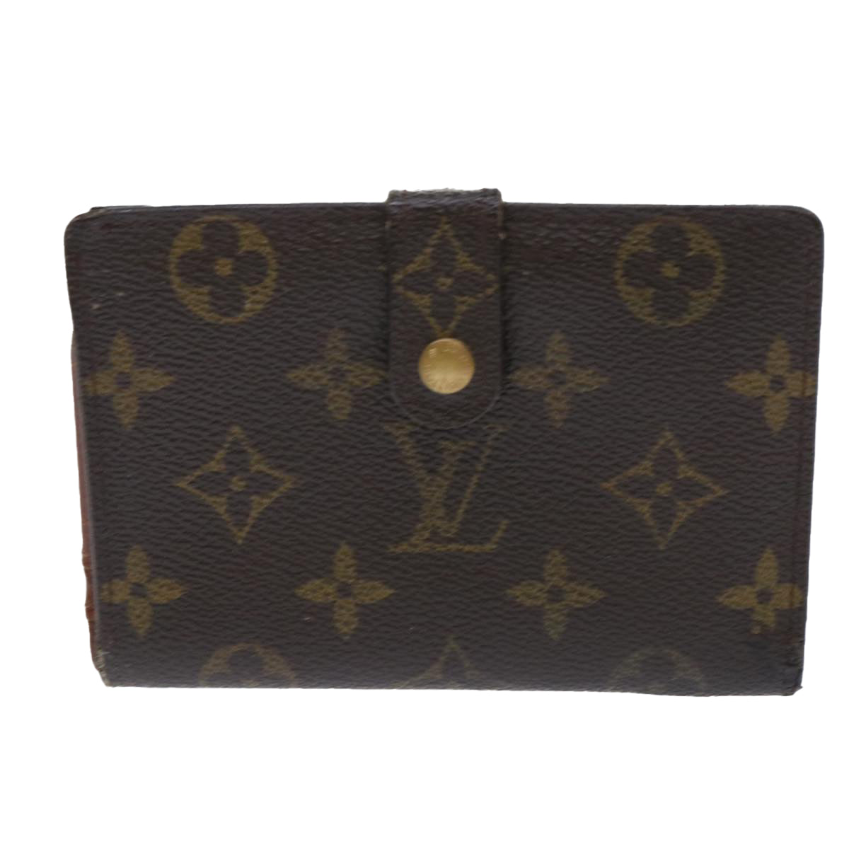 LOUIS VUITTON Monogram Porte Monnaie Billets Viennois Wallet M61663 Auth 50863