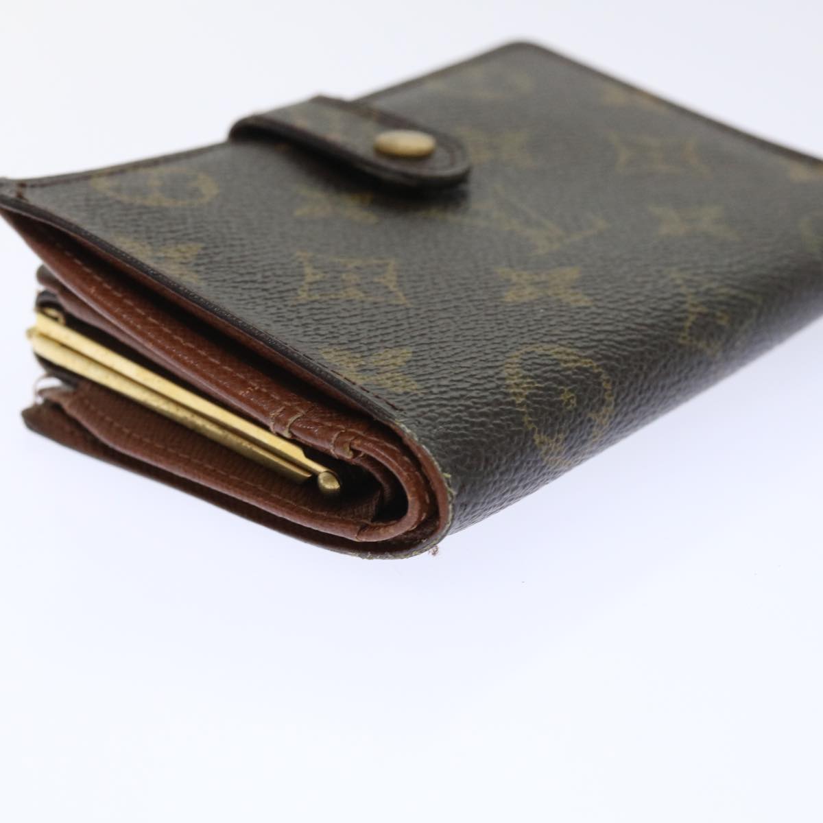 LOUIS VUITTON Monogram Porte Monnaie Billets Viennois Wallet M61663 Auth 50863