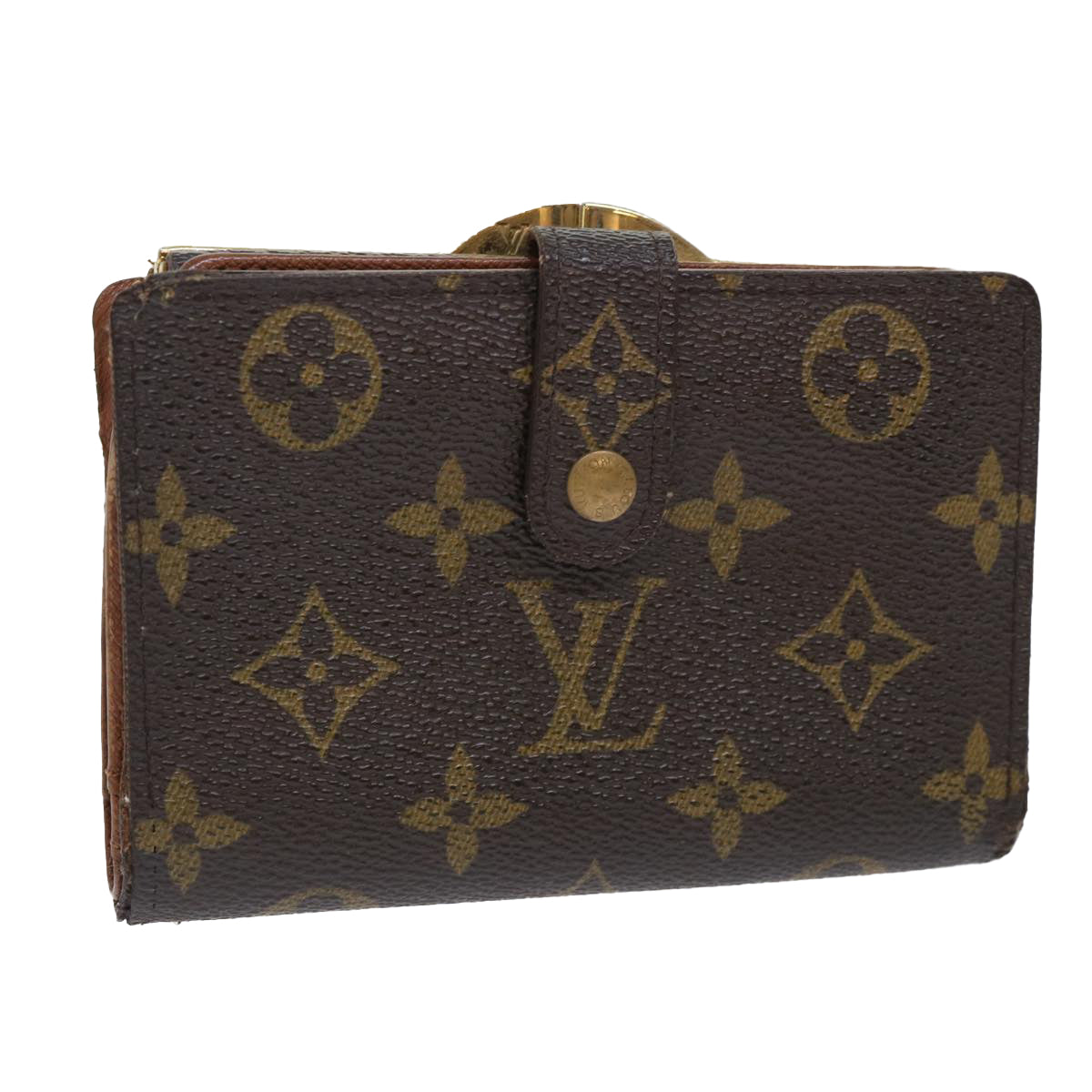 LOUIS VUITTON Monogram Porte Monnaie Billets Viennois Wallet M61663 Auth 50864