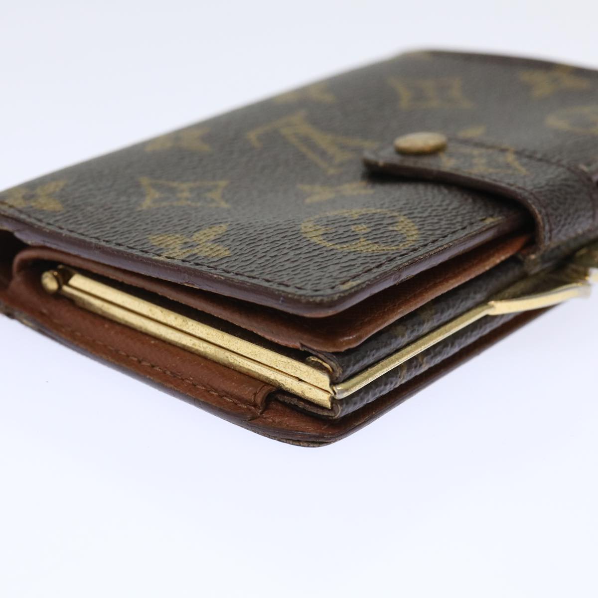 LOUIS VUITTON Monogram Porte Monnaie Billets Viennois Wallet M61663 Auth 50864