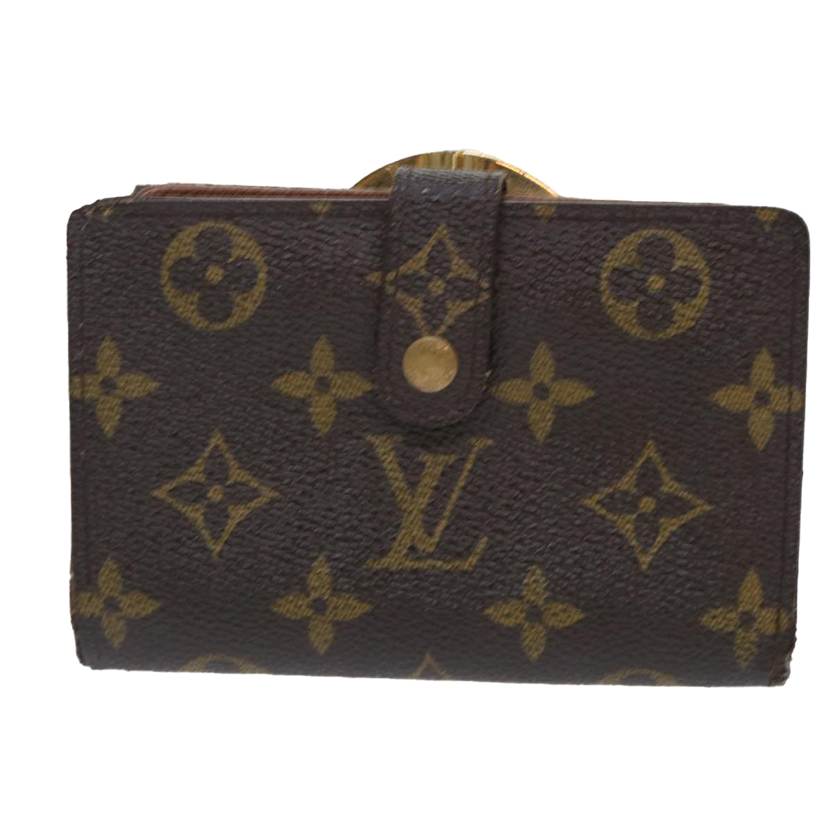 LOUIS VUITTON Monogram Porte Monnaie Billets Viennois Wallet M61663 Auth 50864