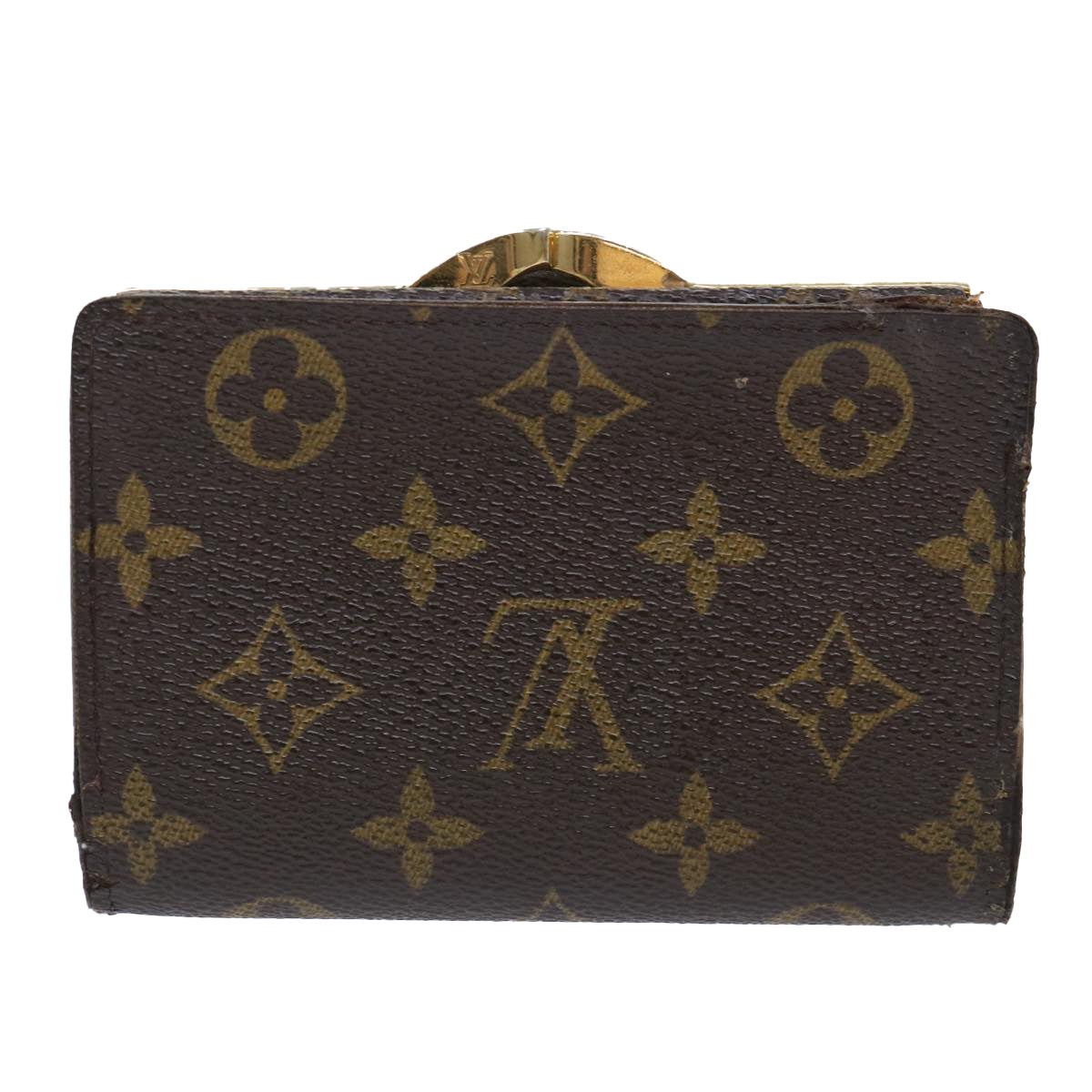 LOUIS VUITTON Monogram Porte Monnaie Billets Viennois Wallet M61663 Auth 50864