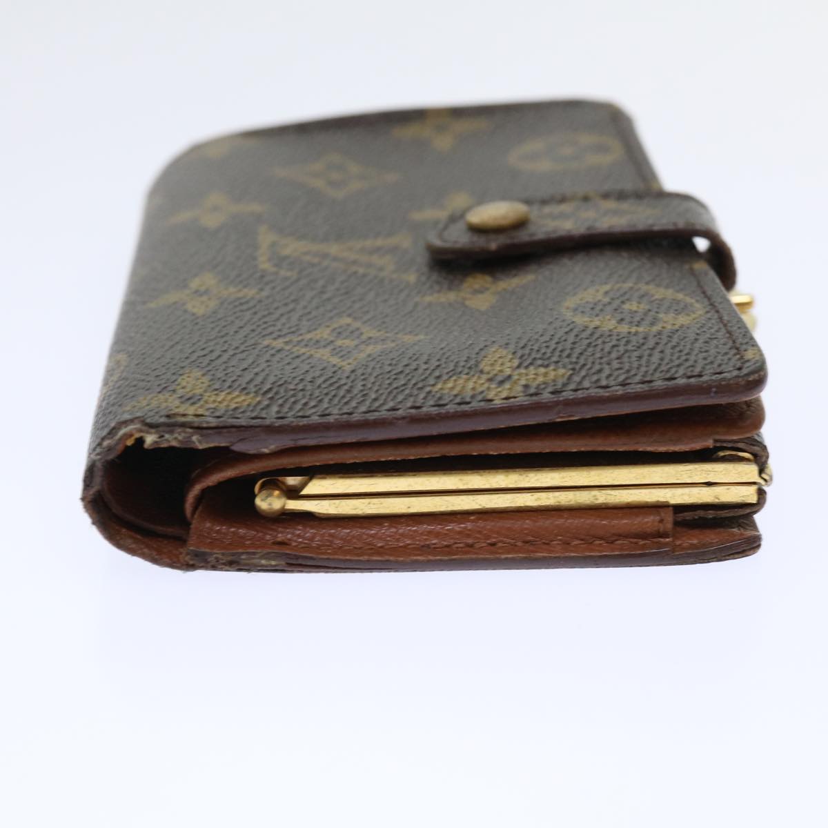 LOUIS VUITTON Monogram Porte Monnaie Billets Viennois Wallet M61663 Auth 50864