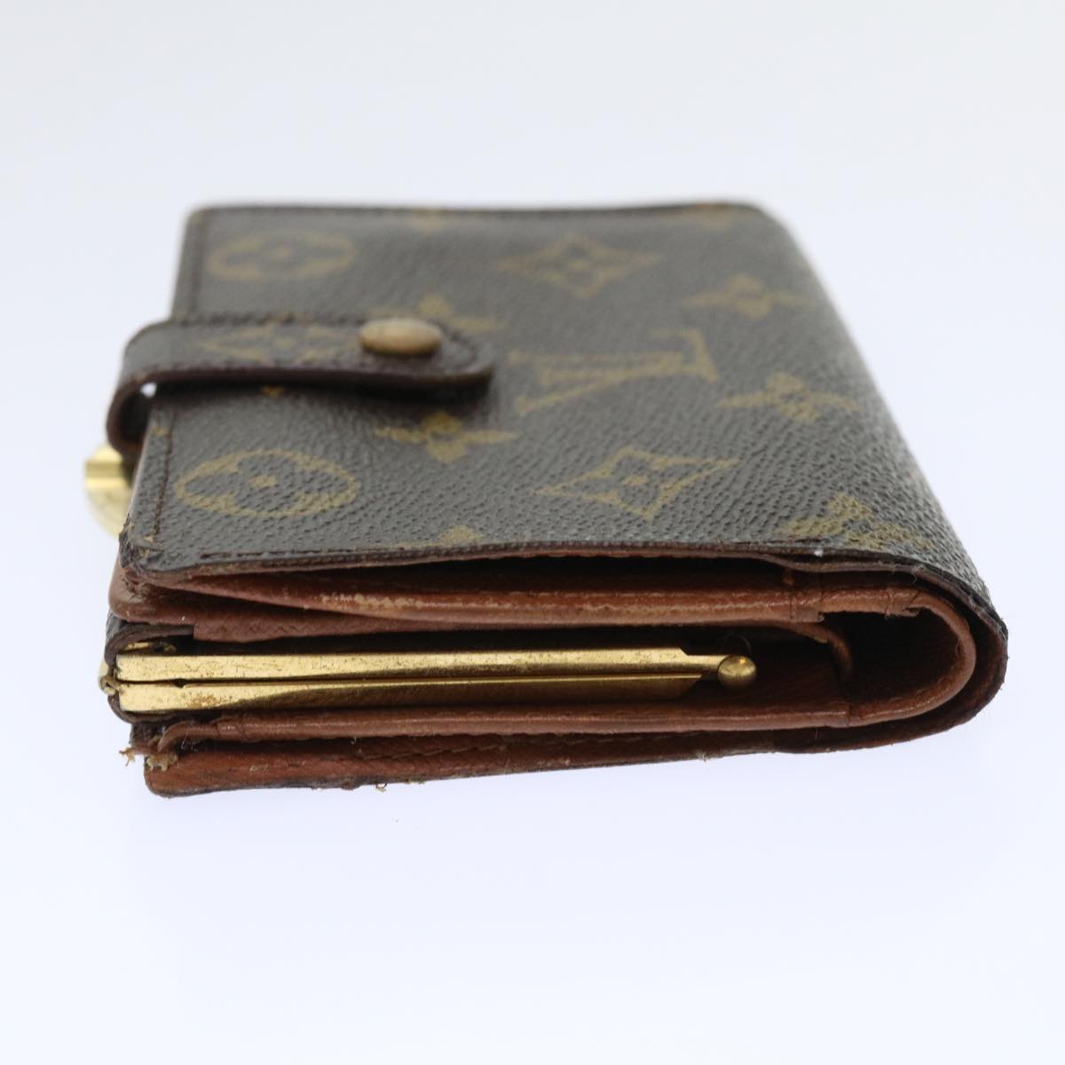 LOUIS VUITTON Monogram Porte Monnaie Billets Viennois Wallet M61663 Auth 50864