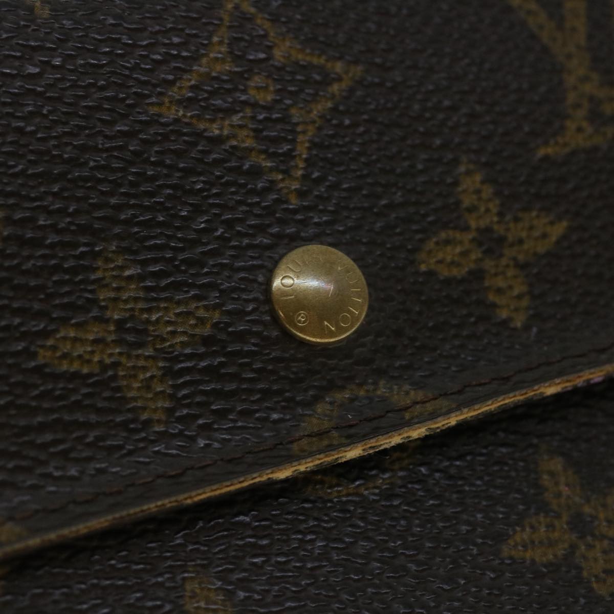 LOUIS VUITTON Monogram Portefeuille International Long Wallet M61217 Auth 50867