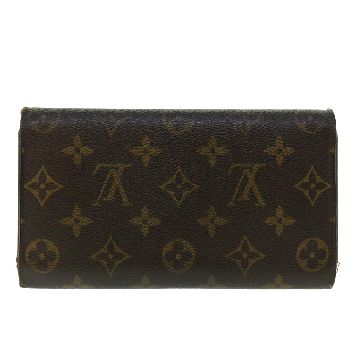 LOUIS VUITTON Monogram Portefeuille International Long Wallet M61217 Auth 50867