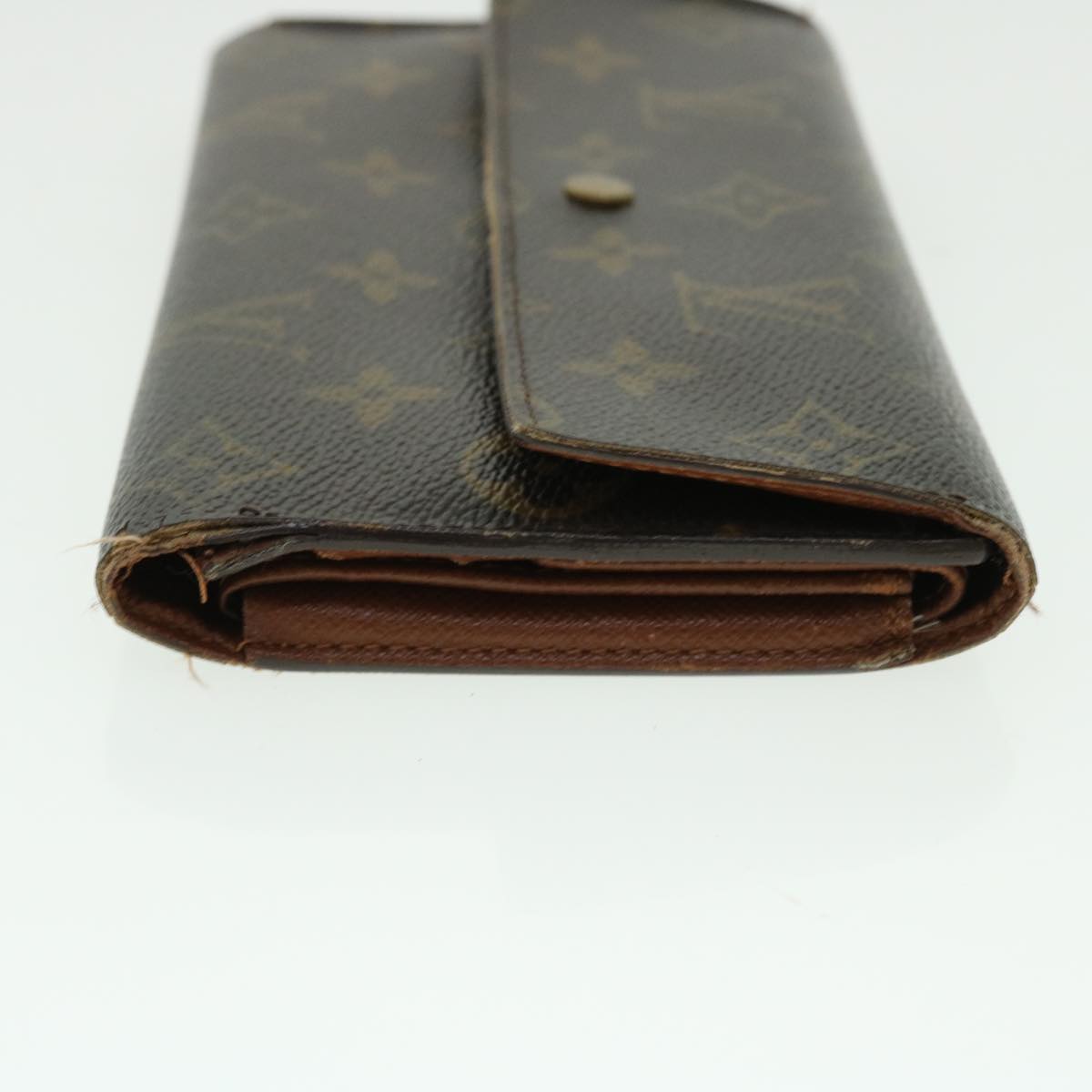 LOUIS VUITTON Monogram Portefeuille International Long Wallet M61217 Auth 50867