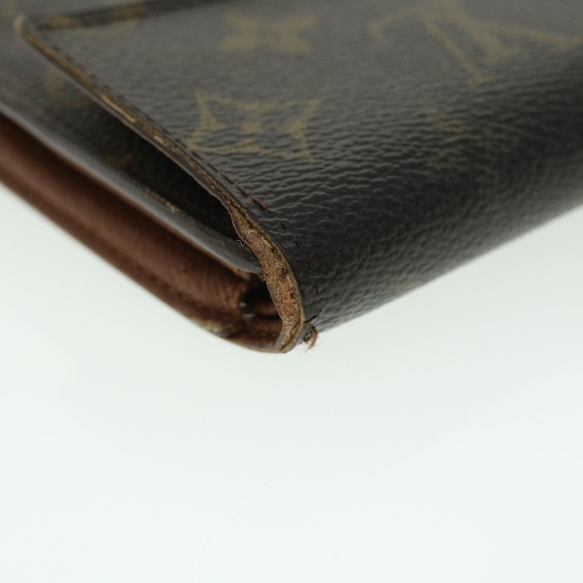 LOUIS VUITTON Monogram Portefeuille International Long Wallet M61217 Auth 50867