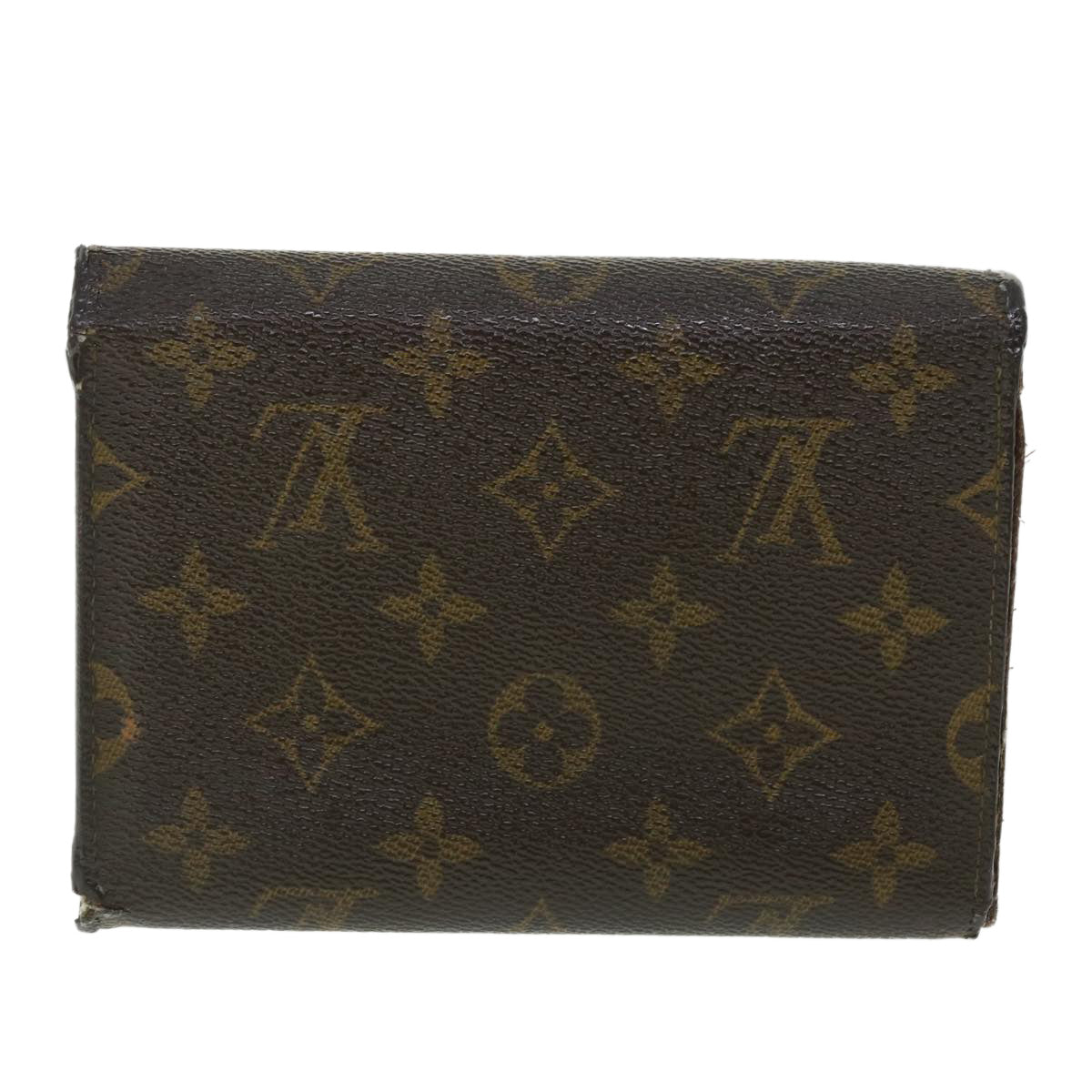 LOUIS VUITTON Monogram Porte Tresor Etui Papie Wallet M61202 LV Auth 50872