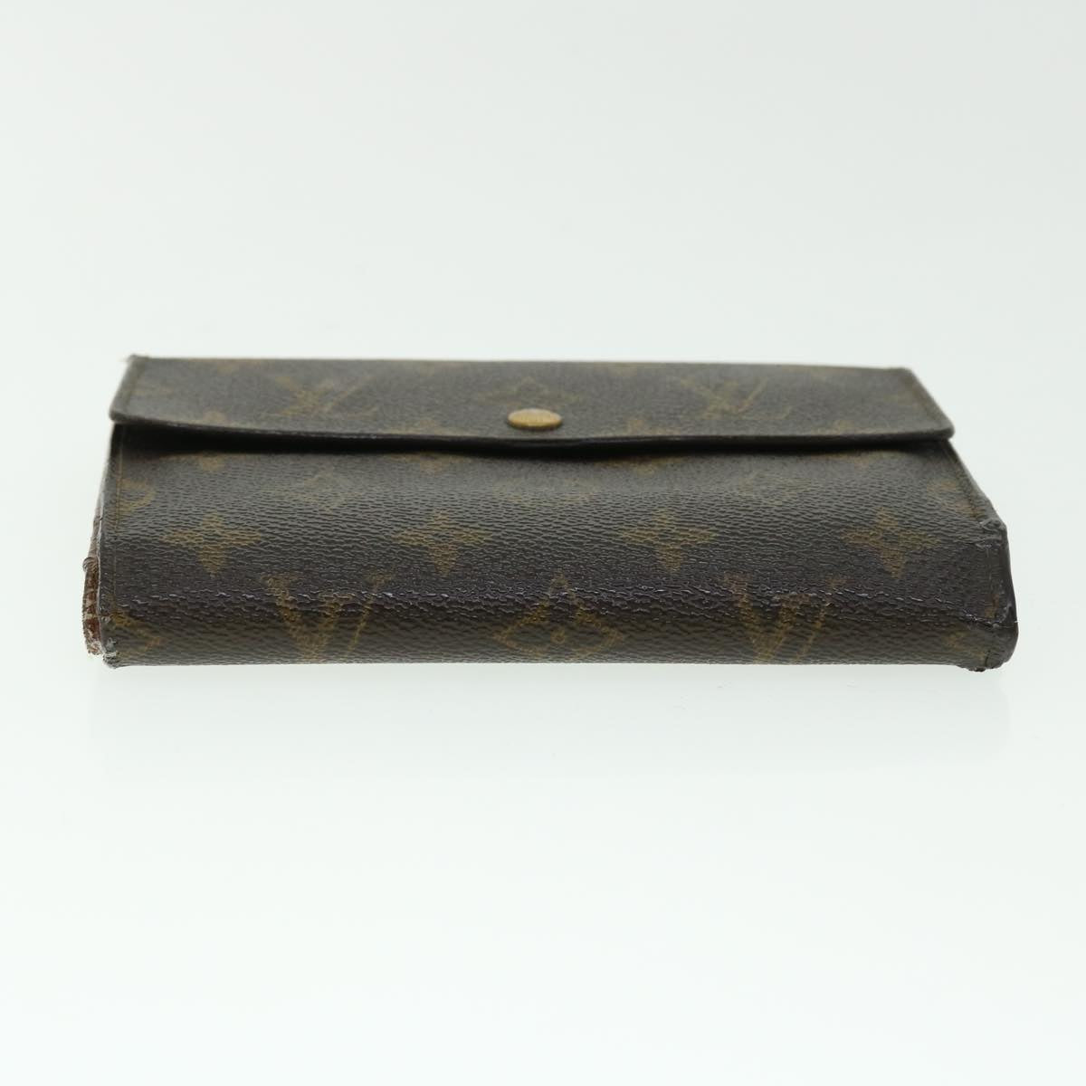 LOUIS VUITTON Monogram Porte Tresor Etui Papie Wallet M61202 LV Auth 50872