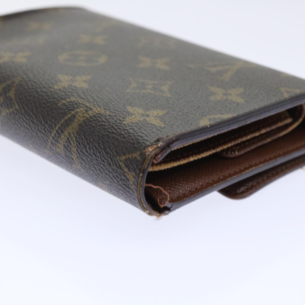 LOUIS VUITTON Monogram Porte Tresor Etui Papie Wallet M61202 LV Auth 50877