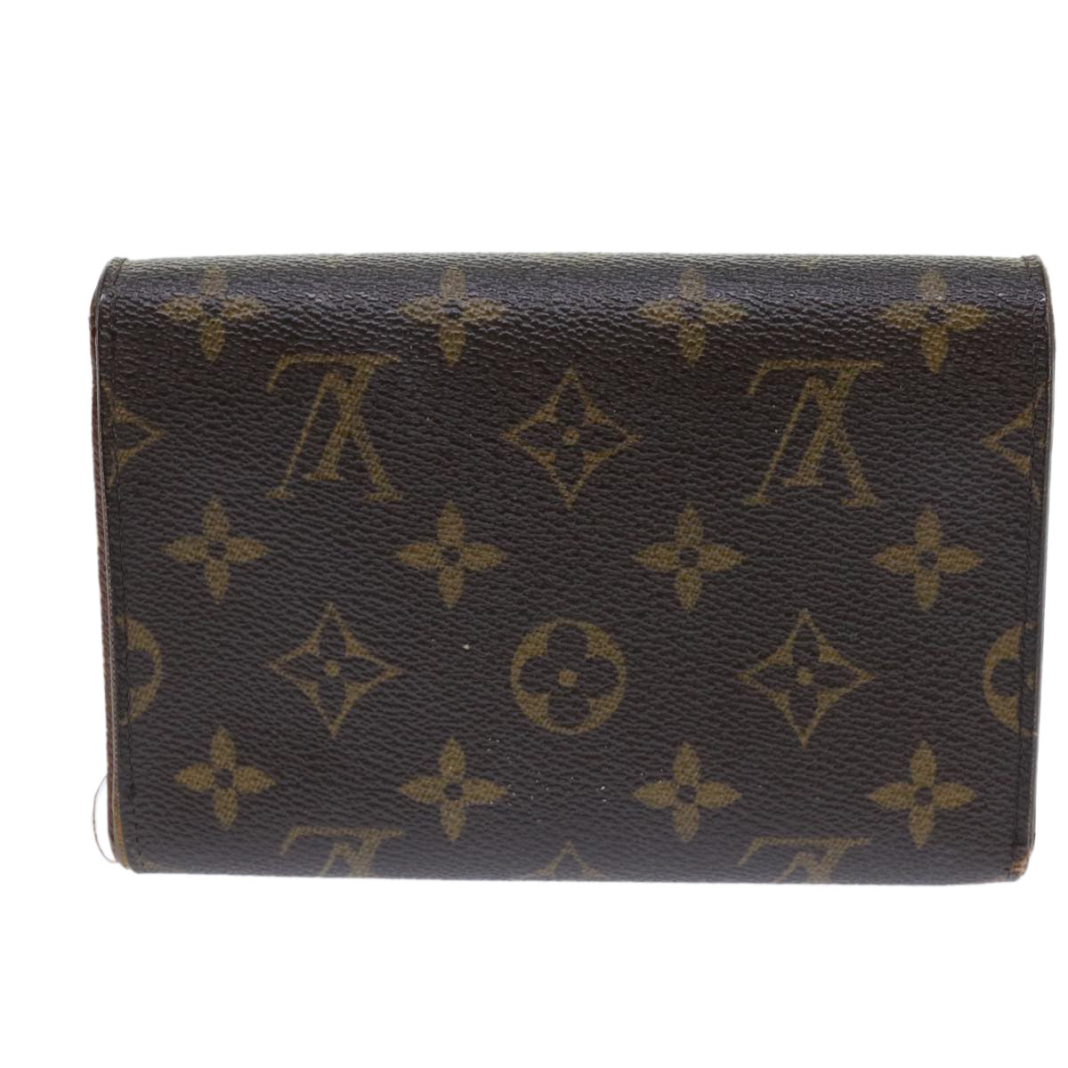 LOUIS VUITTON Monogram Porte Tresor Etui Papie Wallet M61202 LV Auth 50877