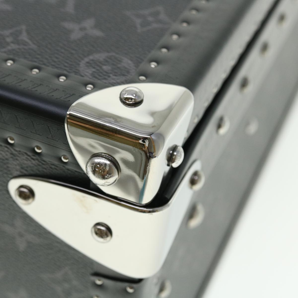 LOUIS VUITTON Monogram Eclipse Alzer 70 Trunk M20014 LV Auth 50883SM