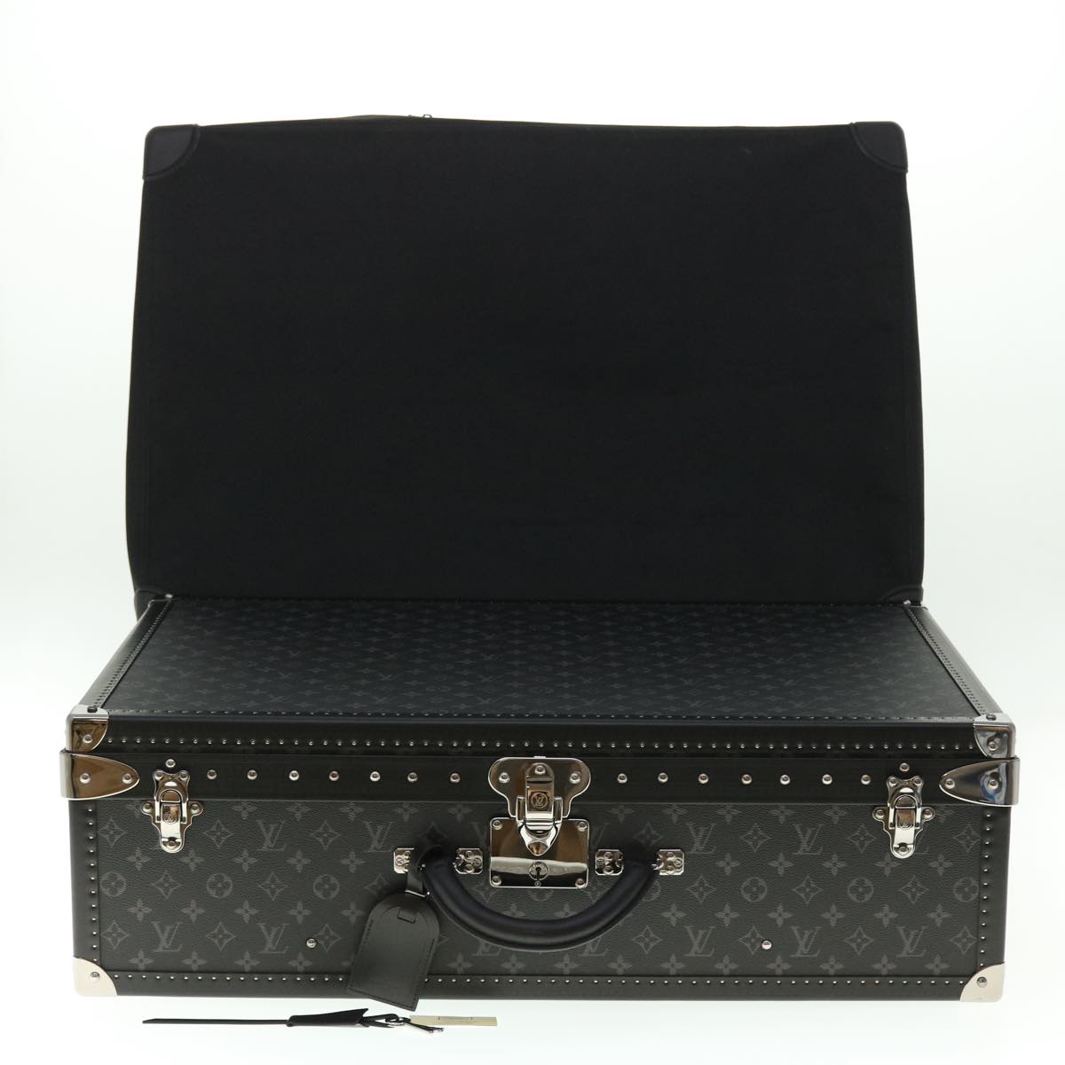 LOUIS VUITTON Monogram Eclipse Alzer 70 Trunk M20014 LV Auth 50883A