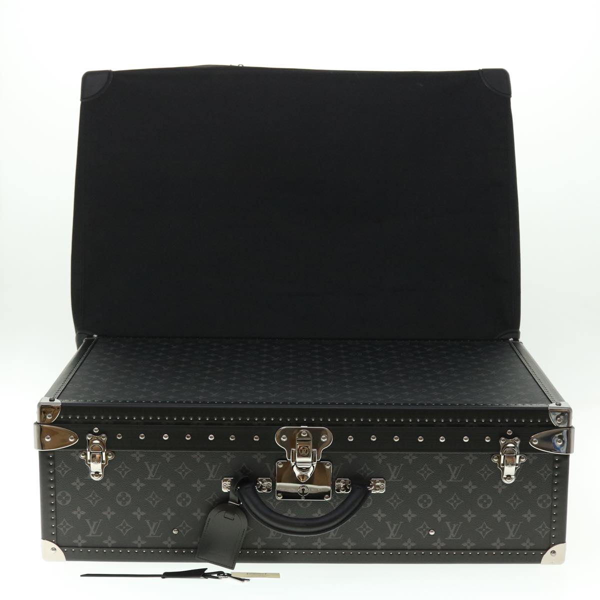 LOUIS VUITTON Monogram Eclipse Alzer 70 Trunk M20014 LV Auth 50883SM