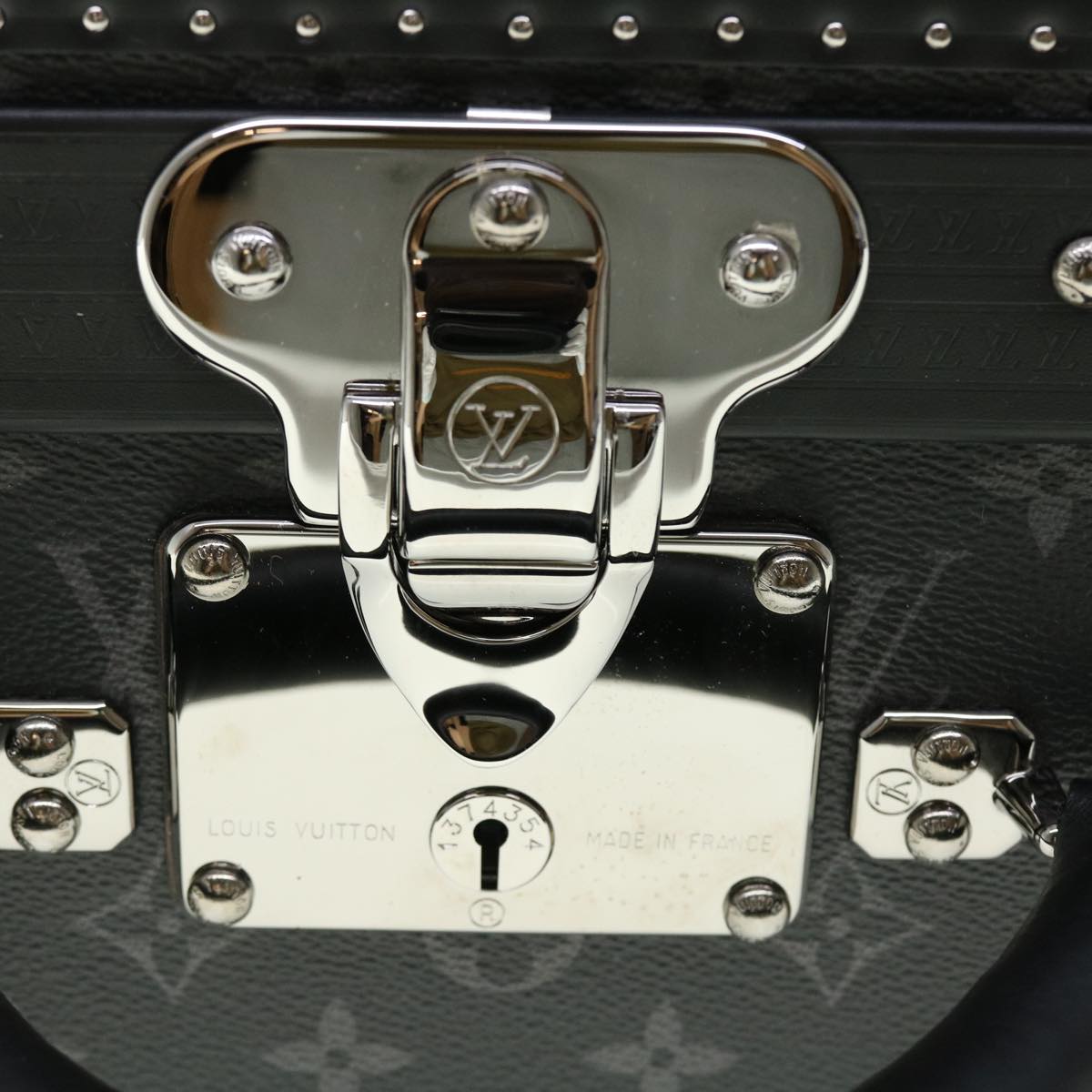 LOUIS VUITTON Monogram Eclipse Alzer 70 Trunk M20014 LV Auth 50883SM