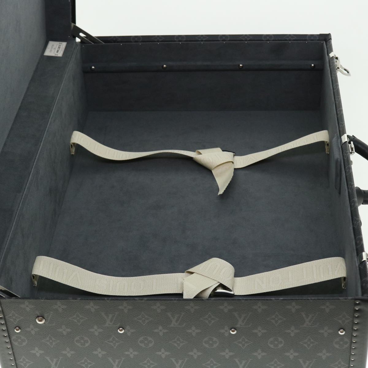 LOUIS VUITTON Monogram Eclipse Alzer 70 Trunk M20014 LV Auth 50883SM