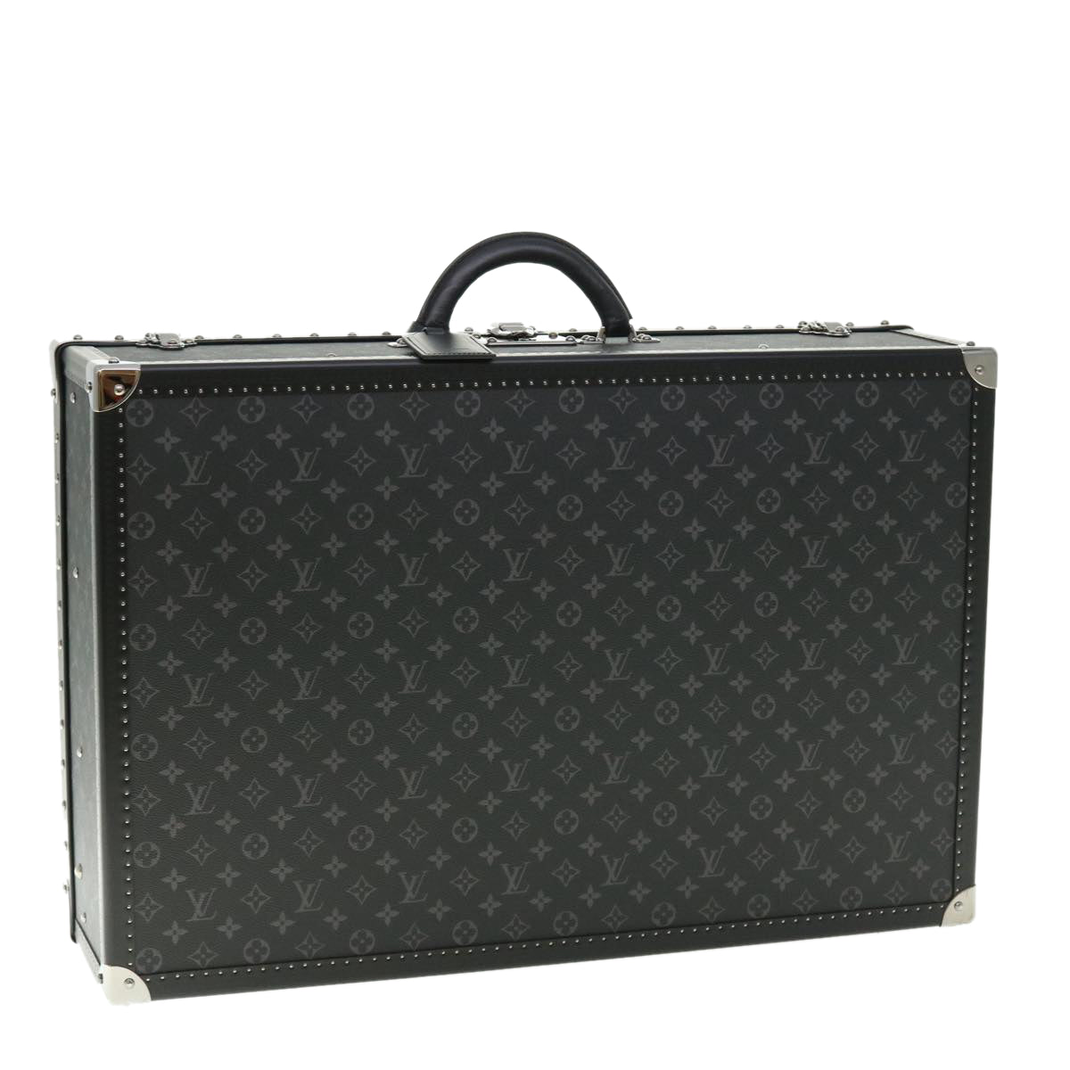 LOUIS VUITTON Monogram Eclipse Alzer 70 Trunk M20014 LV Auth 50883SM