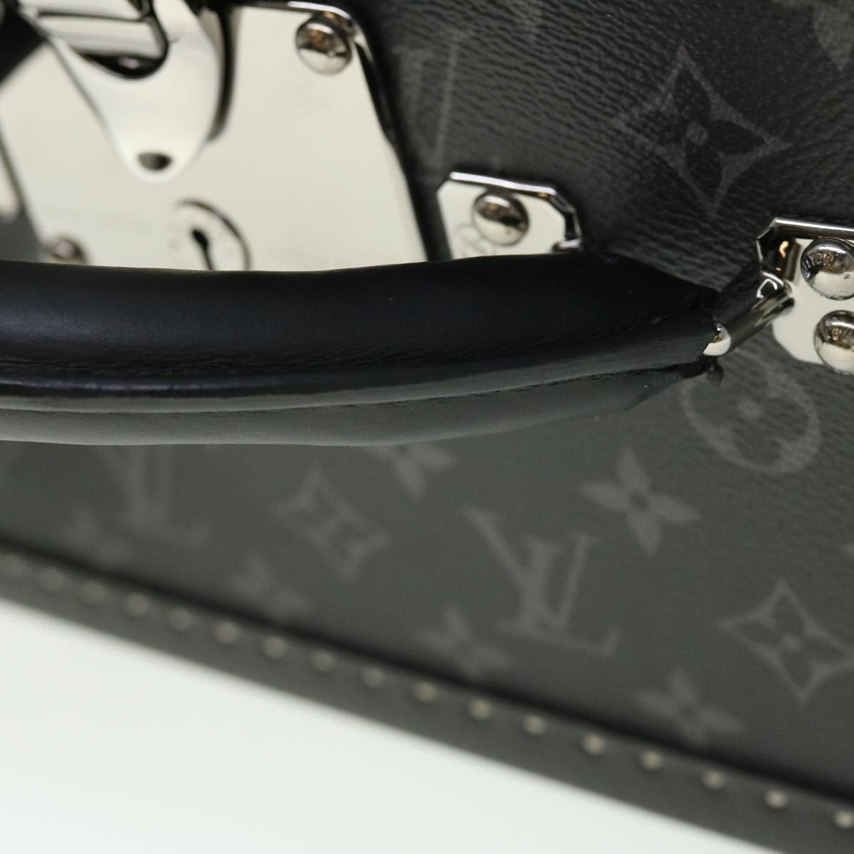 LOUIS VUITTON Monogram Eclipse Alzer 70 Trunk M20014 LV Auth 50883SM