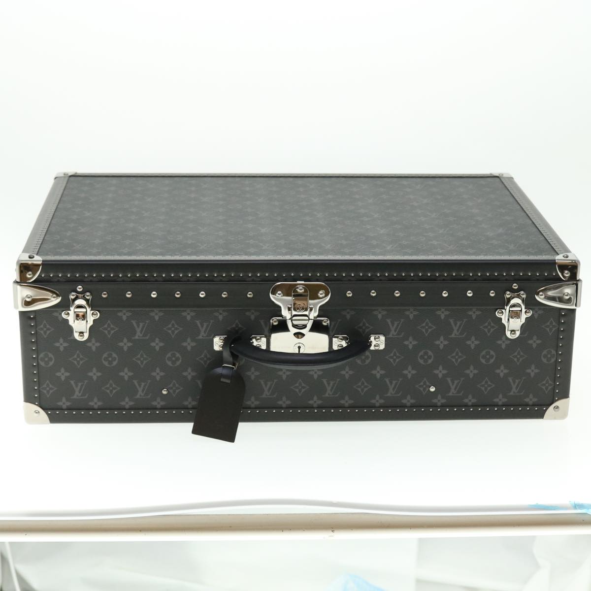 LOUIS VUITTON Monogram Eclipse Alzer 70 Trunk M20014 LV Auth 50883A