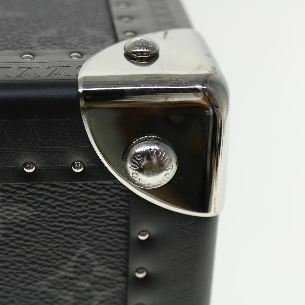 LOUIS VUITTON Monogram Eclipse Alzer 70 Trunk M20014 LV Auth 50883SM