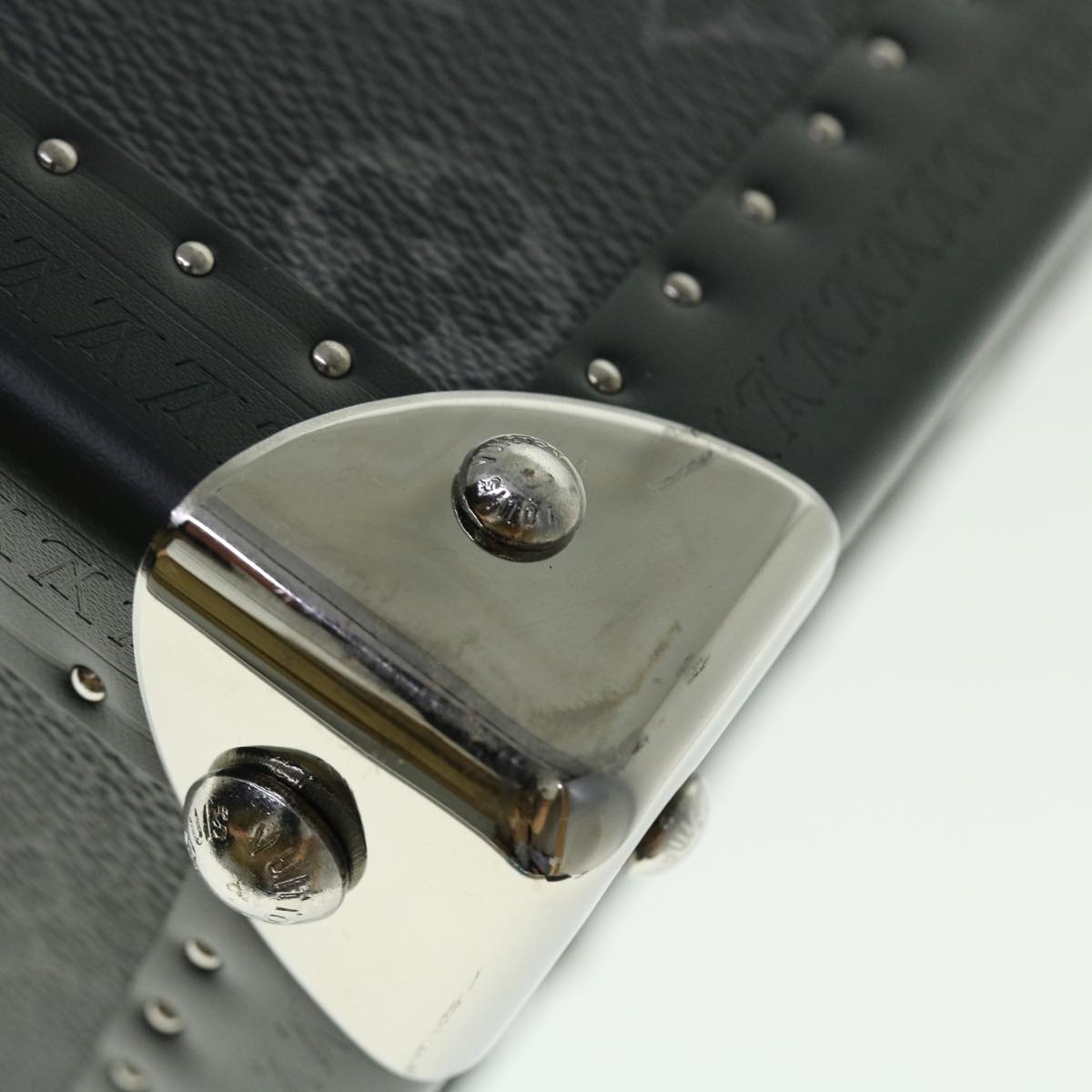 LOUIS VUITTON Monogram Eclipse Alzer 70 Trunk M20014 LV Auth 50883SM