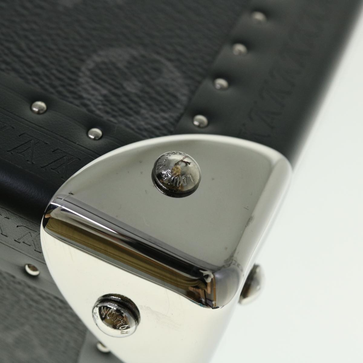 LOUIS VUITTON Monogram Eclipse Alzer 70 Trunk M20014 LV Auth 50883SM