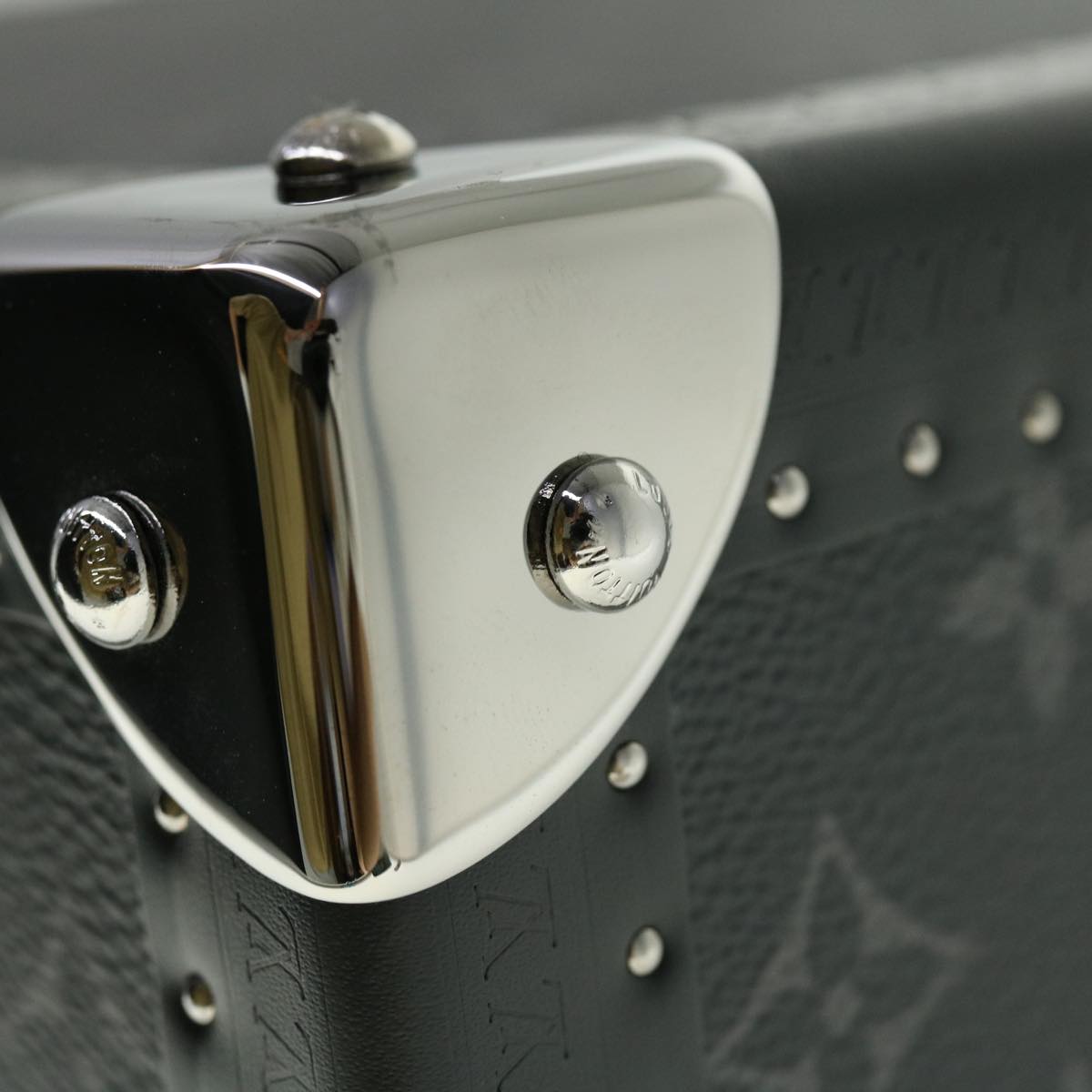 LOUIS VUITTON Monogram Eclipse Alzer 70 Trunk M20014 LV Auth 50883SM