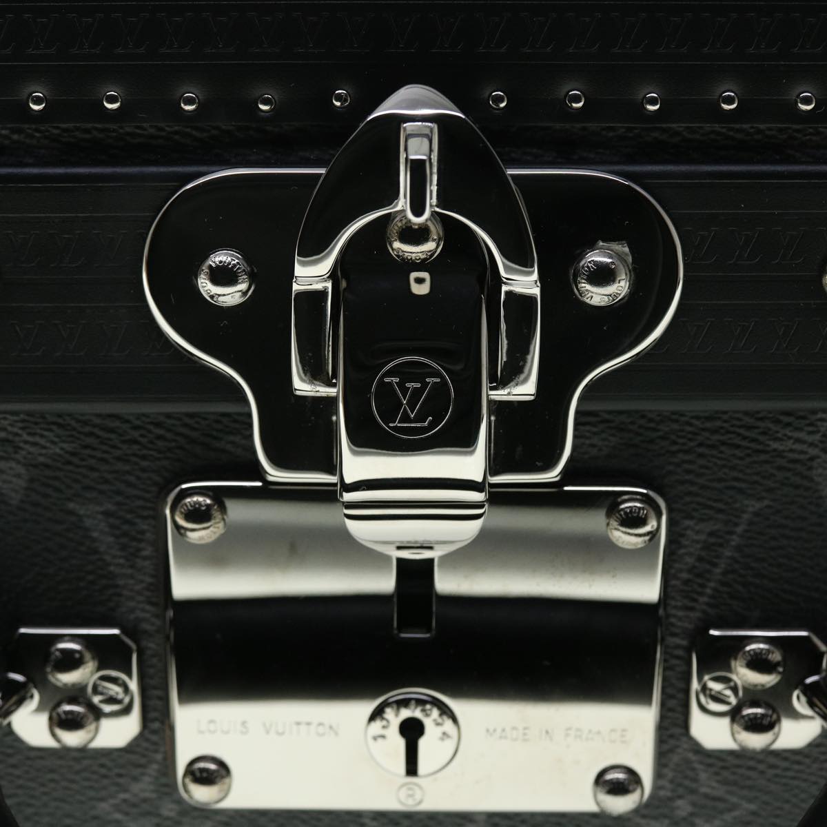 LOUIS VUITTON Monogram Eclipse Alzer 70 Trunk M20014 LV Auth 50883SM