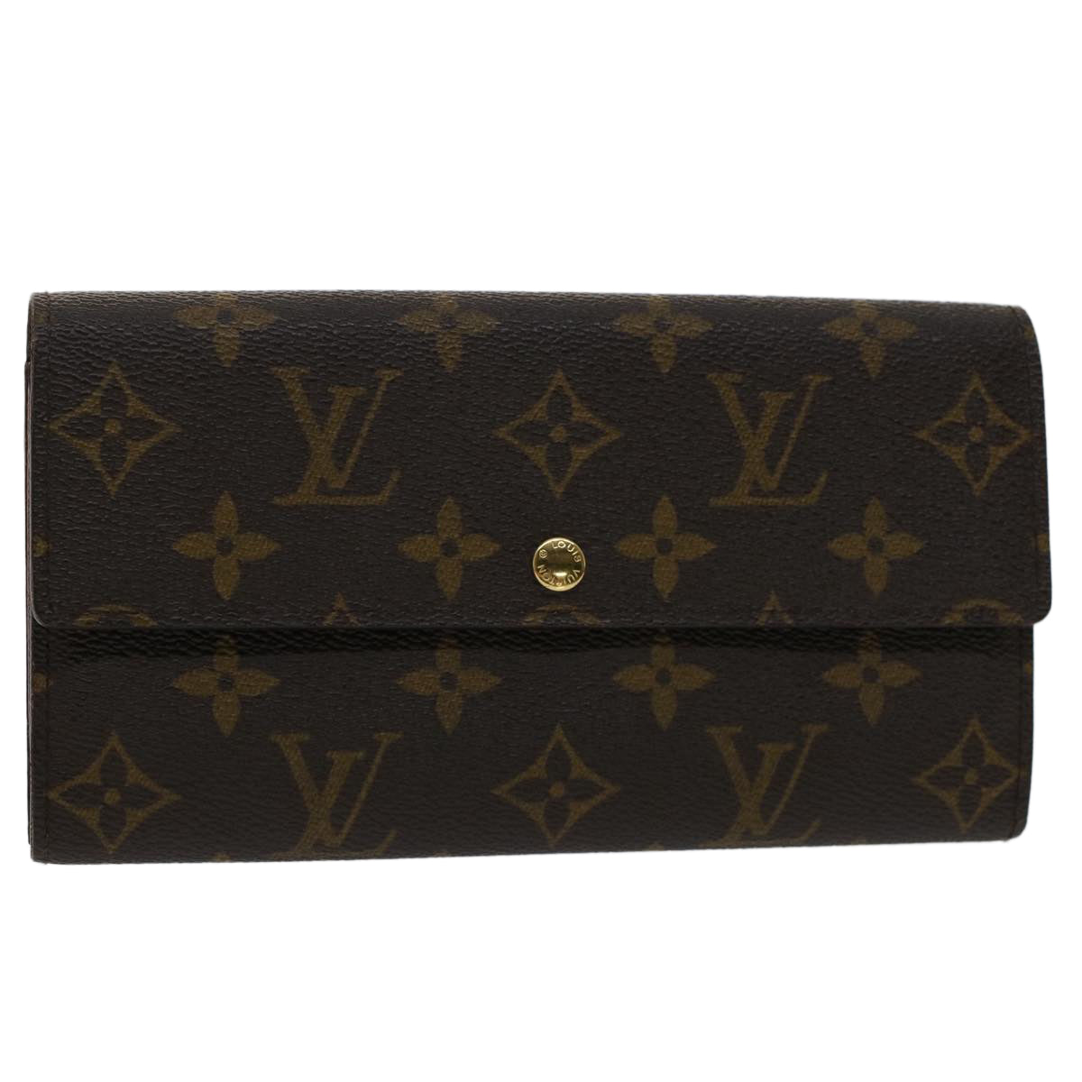 LOUIS VUITTON Monogram Portefeuille Sarah Long Wallet M61734 LV Auth 50891