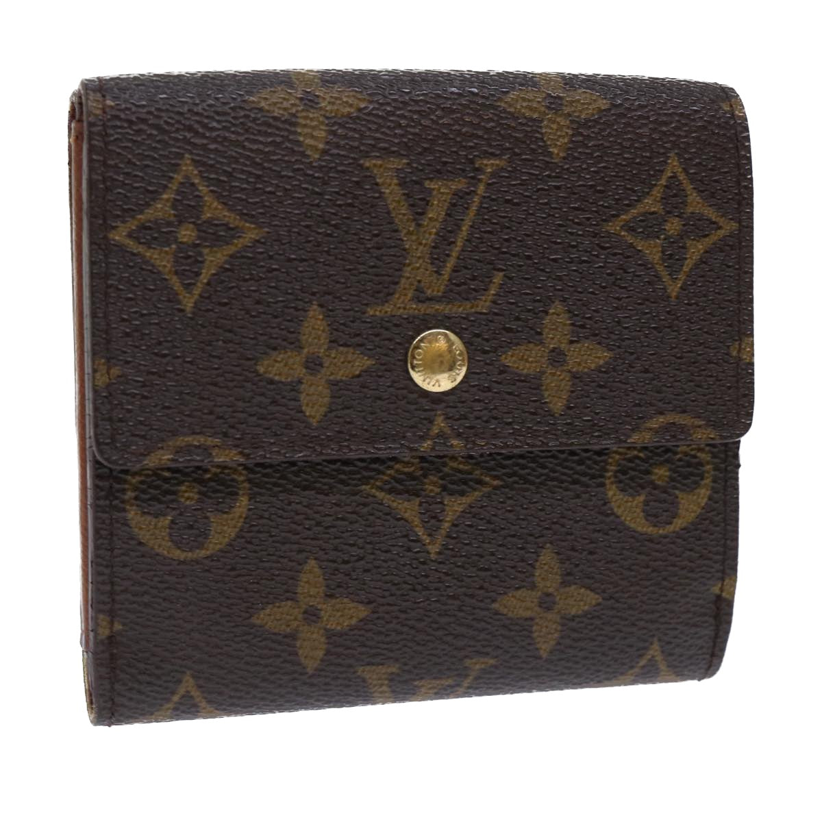 LOUIS VUITTON Monogram Portefeuille Elise Wallet M61654 LV Auth 50892