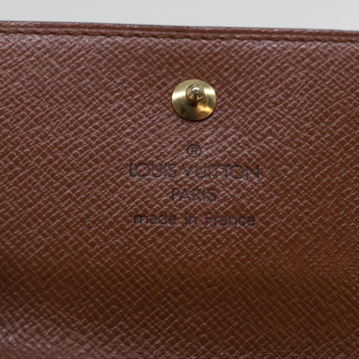 LOUIS VUITTON Monogram Portefeuille Elise Wallet M61654 LV Auth 50892