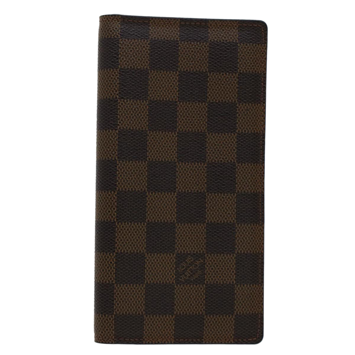 LOUIS VUITTON Damier Ebene Porte Valeurs Cartes Credit Billfold N61823 LV 51117