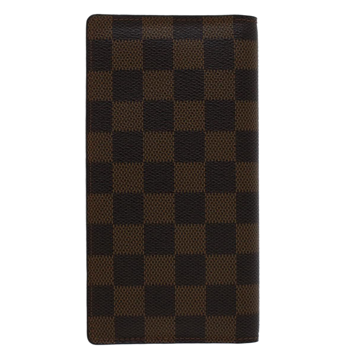 LOUIS VUITTON Damier Ebene Porte Valeurs Cartes Credit Billfold N61823 LV 51117