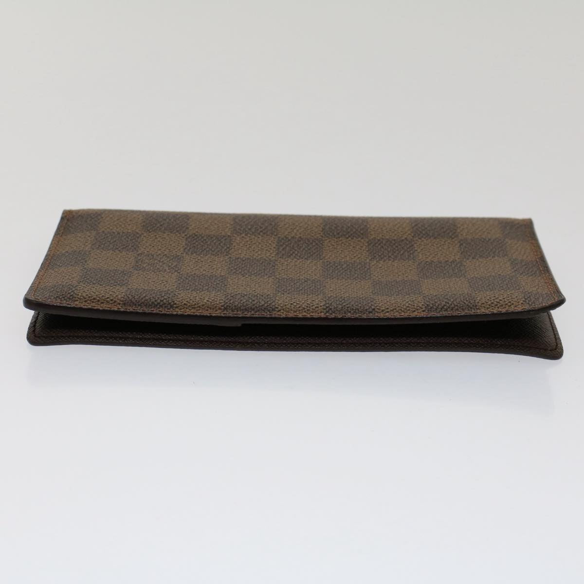 LOUIS VUITTON Damier Ebene Porte Valeurs Cartes Credit Billfold N61823 LV 51117