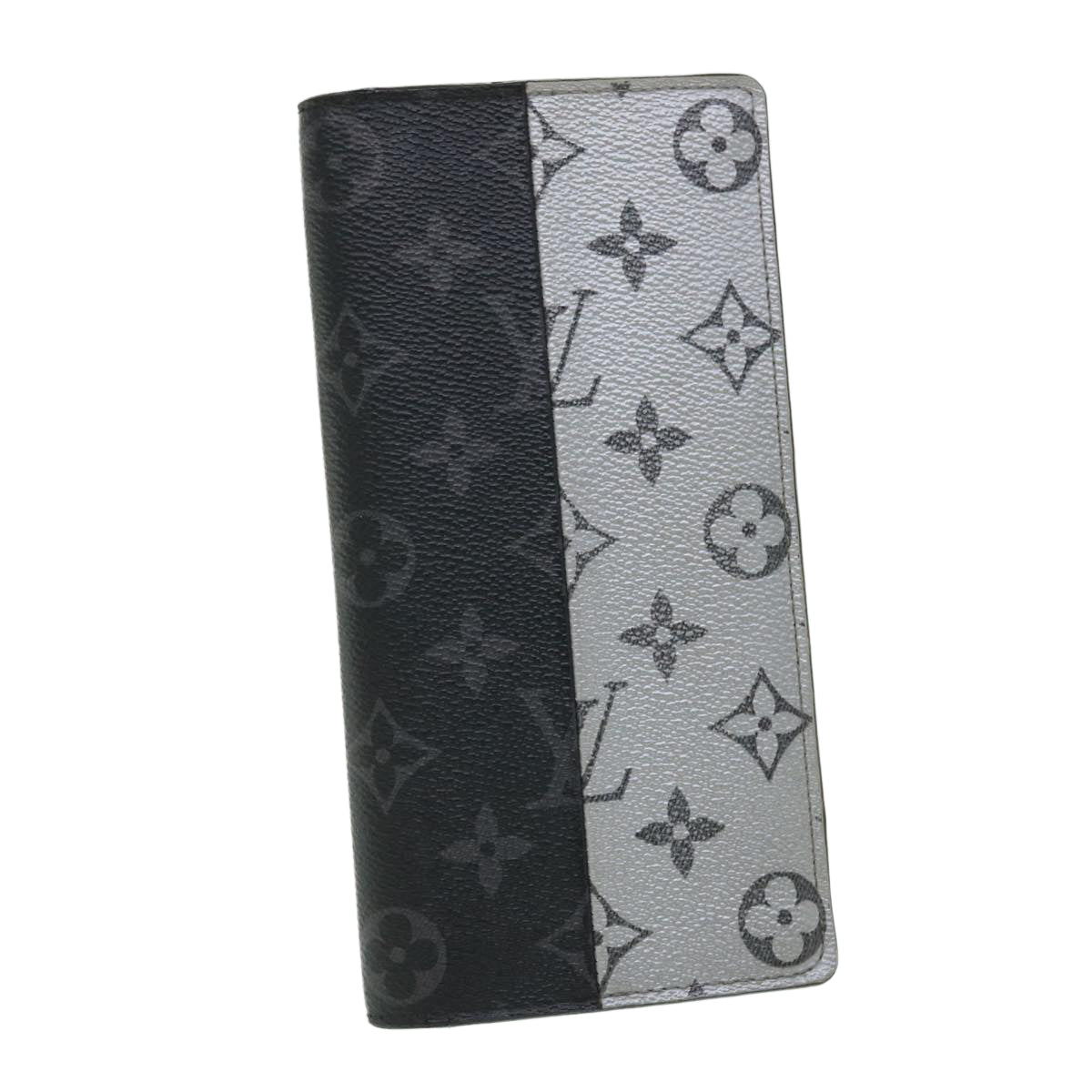 LOUIS VUITTON Eclipse Split Portefeuille Braza Long Wallet M63027 LV Auth 51243