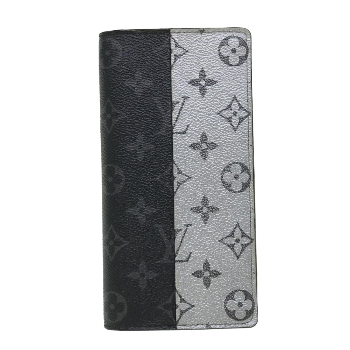 LOUIS VUITTON Eclipse Split Portefeuille Braza Long Wallet M63027 LV Auth 51243