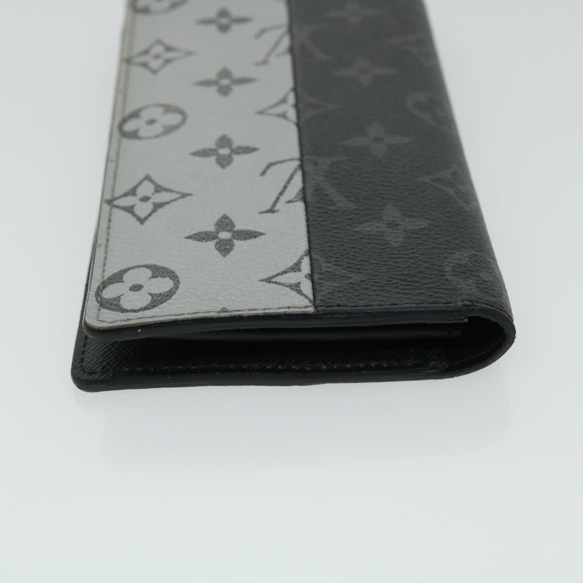 LOUIS VUITTON Eclipse Split Portefeuille Braza Long Wallet M63027 LV Auth 51243