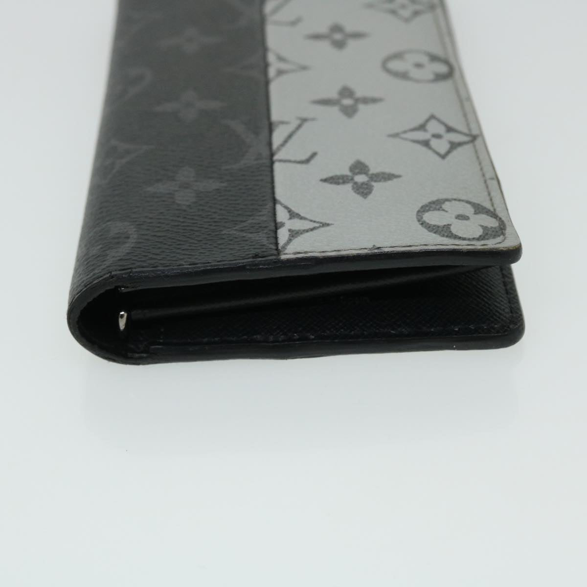 LOUIS VUITTON Eclipse Split Portefeuille Braza Long Wallet M63027 LV Auth 51243