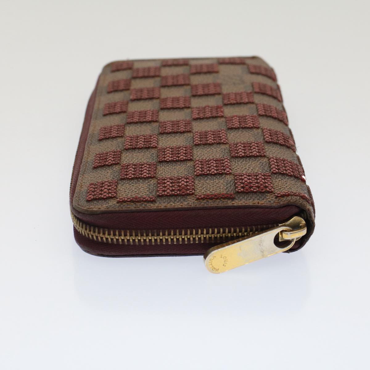 LOUIS VUITTON Damier Piet Zippy Wallet Long Wallet N63174 LV Auth 51244