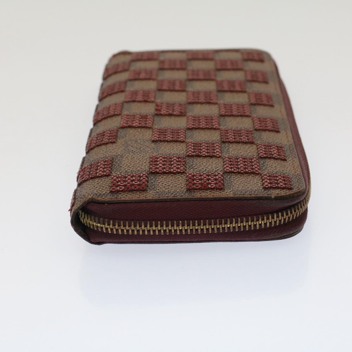 LOUIS VUITTON Damier Piet Zippy Wallet Long Wallet N63174 LV Auth 51244