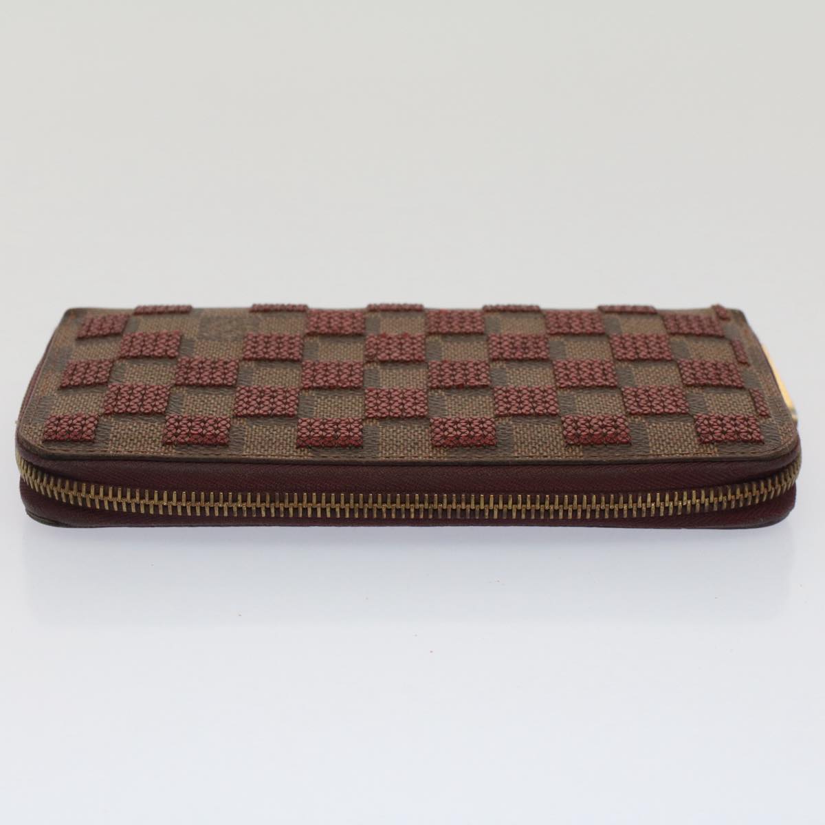 LOUIS VUITTON Damier Piet Zippy Wallet Long Wallet N63174 LV Auth 51244